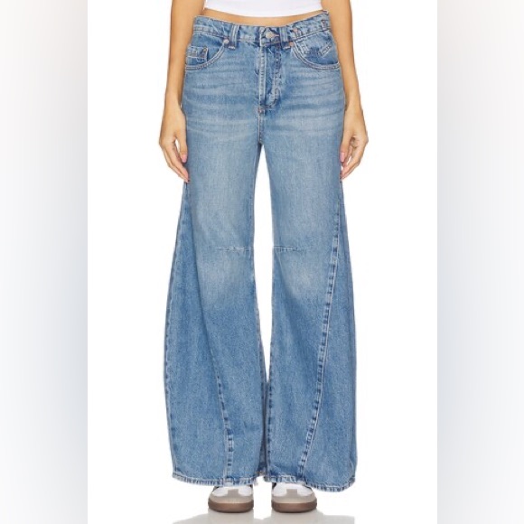 We The Free Eden High Slouchy Wide Leg Jeans In Homefree
